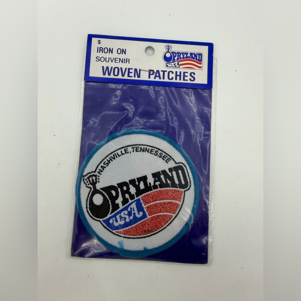 Vintage New 1980s Nashville Tennessee OPRYLAND USA Theme Park Patch Country